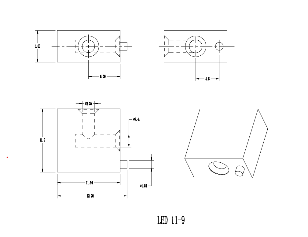 LED Spacer 11X9